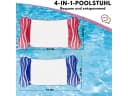 Diyarts 4-in-1 Wasserhängematte Rosa PVC Pool & Strand Bild 5