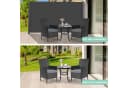 TLGREEN Seitenmarkise Aluminium-Eisen, Ausziehbar Seitenrollo Grau 350x160cm Bild 4