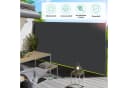 TLGREEN Seitenmarkise Aluminium-Eisen, Ausziehbar Seitenrollo Grau 350x160cm Bild 5