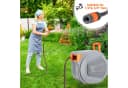 TLGREEN Gartenschlauchaufroller Grau Automatisch Aufrollen 180° Schwenkbar Bild 4