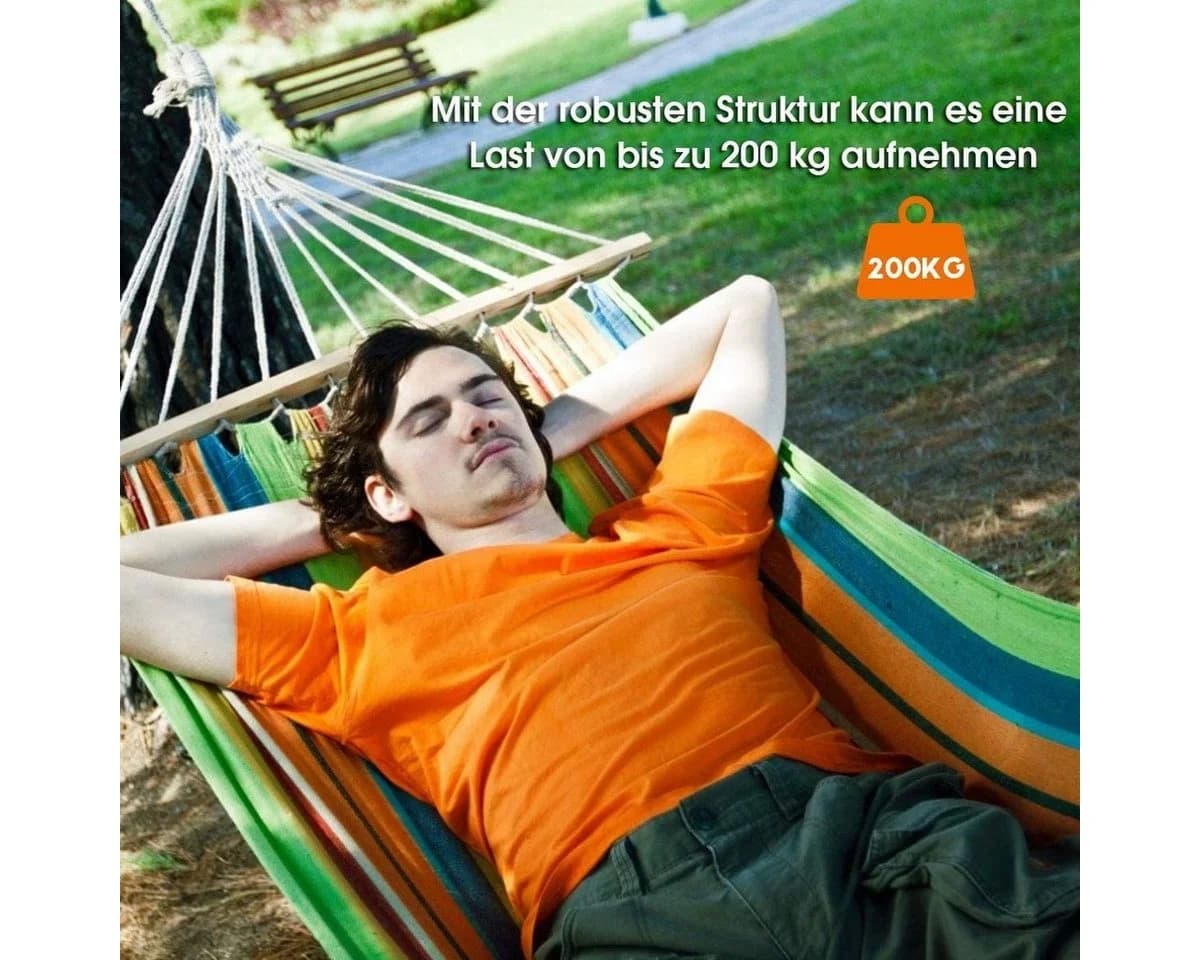 KOMFOTTEU Hängemattengestell Schwarz bis 200kg - Bild 3