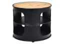 COSTWAY Beistelltisch Nachttisch Metall rund 3 Ebenen Bild 2