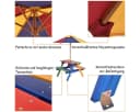 COSTWAY Kindersitzgruppe mit Sonnenschirm & 4 Sitzen Bild 5
