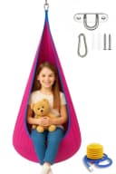 Diyarts Hängehöhle Hängesitz Kinder-Hängesessel Baumwolle Rosa Bild 2