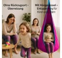 Diyarts Hängehöhle Hängesitz Kinder-Hängesessel Baumwolle Rosa Bild 3