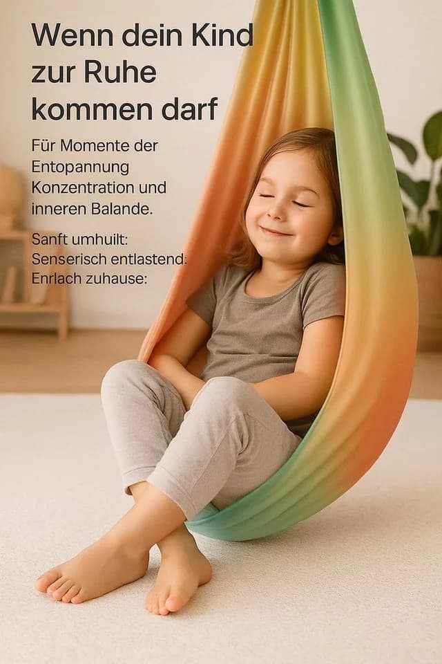 Kronenberg Tuchschaukel Ganzkörpersocke Sensorische Therapieschaukel Bunt - Bild 3