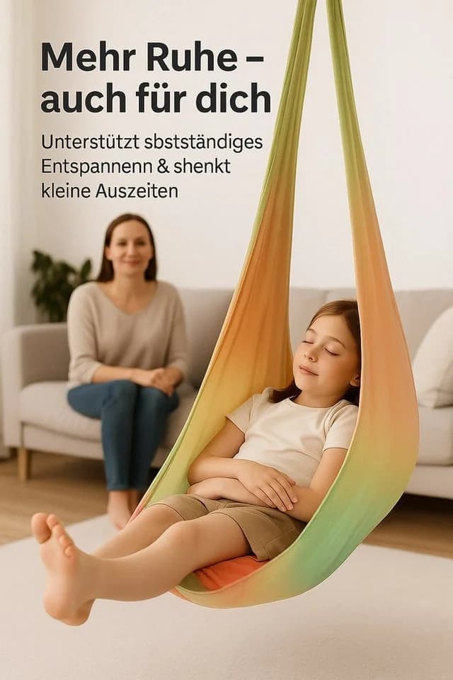 Kronenberg Tuchschaukel Ganzkörpersocke Sensorische Therapieschaukel Bunt - Bild 4