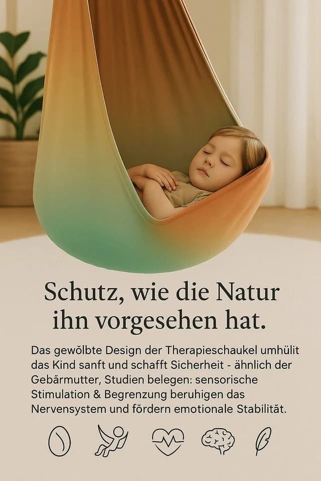 Kronenberg Tuchschaukel Ganzkörpersocke Sensorische Therapieschaukel Bunt - Bild 5