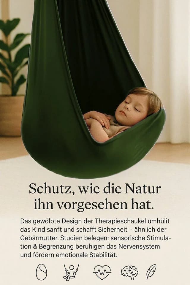 Kronenberg Tuchschaukel Ganzkörpersocke Sensorische Therapieschaukel Nylon Hängeschaukel - Bild 4