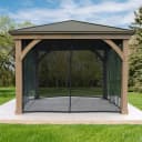 WESTMANN Pavillonseitenteil Devon mit Moskitonetz Anthrazit Polyester Bild 2