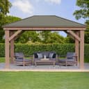 Holzpavillon WESTMANN Devon 12x16 Beige Massivholz Bild 1