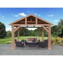 Holzpavillon WESTMANN Yukon 14x12 Massivholz Zeder Bild 1