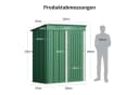 Bealife Metall-Gartengeräteschuppen Robust und Wasserdicht Bild 3