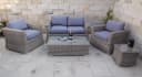 Ragnarök Möbel-Design Gartenlounge-Set Isfjord Polyrattan Alu Bild 2