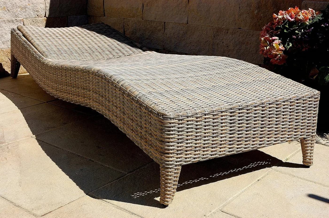 Ragnarök Möbel-Design Sonnenliegen Set 3-teilig Beige verstellbar - Bild 3