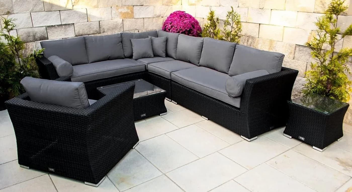 Ragnarök Möbel-Design Gartenlounge-Set Wotan Ecksofa Polyrattan - Bild 2