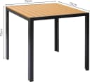 Klassischer Gartentisch aus Aluminiumlegierung und Kunststoffholz Bild 3