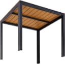 Klassischer Gartentisch aus Aluminiumlegierung und Kunststoffholz Bild 4