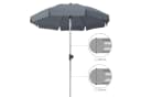 TLGREEN Sonnenschirm 200 cm mit UV-Schutz Grau Bild 1