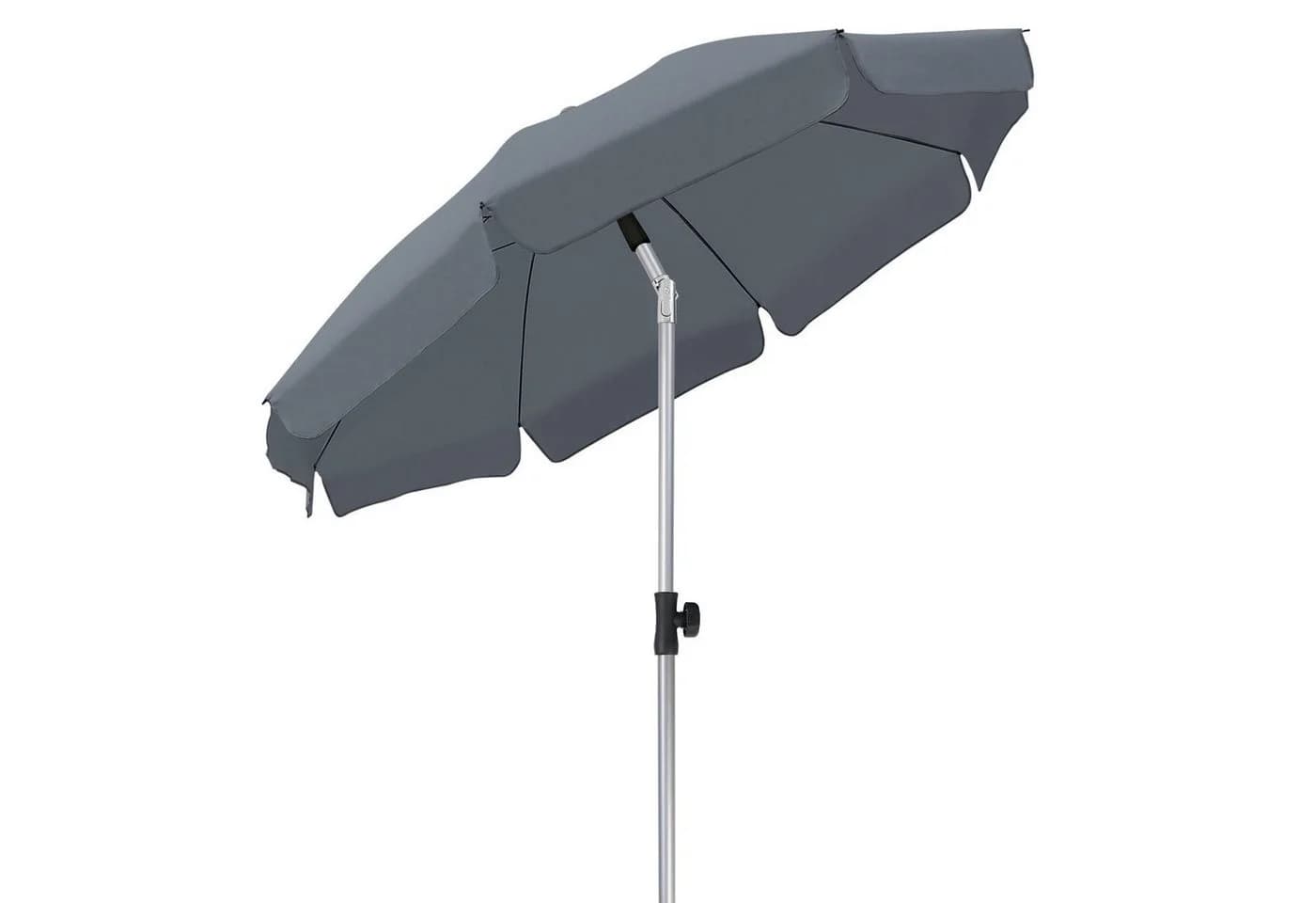 TLGREEN Sonnenschirm 200 cm mit UV-Schutz Grau - Bild 2