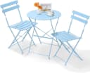 Modernes Balkonset mit Klapptisch und Klappstühlen Bild 2