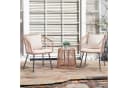 JOIVI Balkonset Outdoor 3-tlg Rattan Gartenmöbel mit Kissen Bild 1
