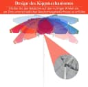 KOMFOTTEU Terrassenschirm 250 cm mit Neigungsachse Bild 5