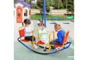 COSTWAY Gartenwippe 3-Sitzer Blau/Gelb/Rot/Schwarz Bild 1