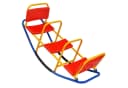 COSTWAY Gartenwippe 3-Sitzer Blau/Gelb/Rot/Schwarz Bild 2
