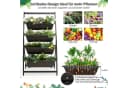 COSTWAY Hochbeet 4-stufig mit 4 Behälterboxen & Drainagelöchern Bild 4