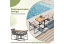 KOMFOTTEU Gartenlounge-Set 3-tlg. Bistro-Set Schwarz/Braun Bild 1