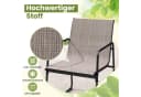 KOMFOTTEU Gartenlounge-Set 3-tlg. Bistro-Set Schwarz/Braun Bild 3