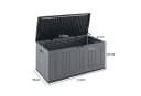 COSTWAY Auflagenbox 300L Gartenbox mit Gasdruckfedern abschließbar Bild 4