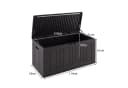 COSTWAY Auflagenbox 300L Gartenbox HDPE Braun Bild 4