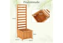 COSTWAY Hochbeet mit Rankgitter Orange Fichtenholz Bild 1