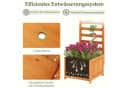 COSTWAY Hochbeet mit Rankgitter Orange Fichtenholz Bild 3