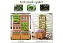 COSTWAY Hochbeet mit Rankgitter Orange Fichtenholz Bild 4