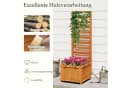 COSTWAY Hochbeet mit Rankgitter Orange Fichtenholz Bild 5