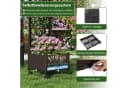 COSTWAY Blumenkasten 2in1 Rosenbogen mit Pflanzkästen Braun/Grau Bild 5