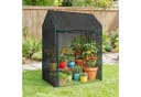 COSTWAY Mini-Gewächshaus Transparent/Schwarz mit UV-Schutz Bild 1