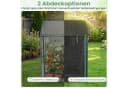COSTWAY Mini-Gewächshaus Transparent/Schwarz mit UV-Schutz Bild 3