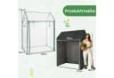 COSTWAY Mini-Gewächshaus Transparent/Schwarz mit UV-Schutz Bild 5