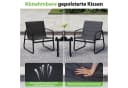 COSTWAY Balkonset 3-tlg. Bistro-Set 2 Schaukelstühle mit Kissen Tisch Bild 1
