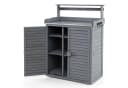 COSTWAY Pflanztisch Gartenbank mit Metallplatte Bild 2