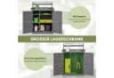 COSTWAY Pflanztisch Gartenbank mit Metallplatte Bild 4