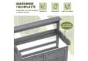 COSTWAY Pflanztisch Gartenbank mit Metallplatte Bild 5