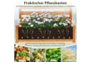KOMFOTTEU Blumenkasten 2 St Sichtschutz Gartenzaun mit Rankgitter Bild 3