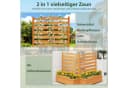 KOMFOTTEU Blumenkasten 2 St Sichtschutz Gartenzaun mit Rankgitter Bild 5