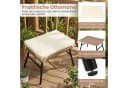 COSTWAY Rattan-Eierstuhl mit Fußhocker Beige Bild 3