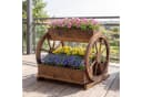 COSTWAY Blumenkasten Pflanzwagen mit 3 Kästen und Rädern Bild 1